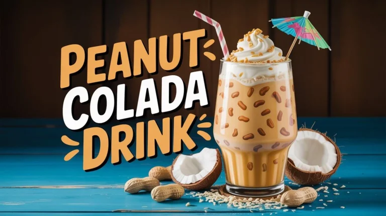 Peanut colada drink
